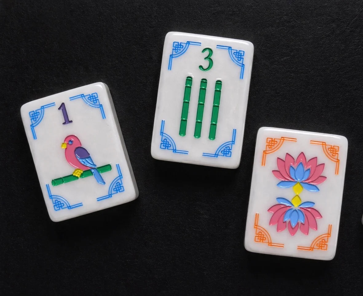 The Traditional Line Mahjong Tiles