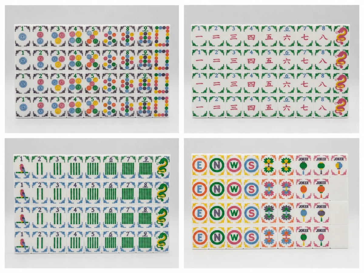 The Traditional Line Mahjong Tiles