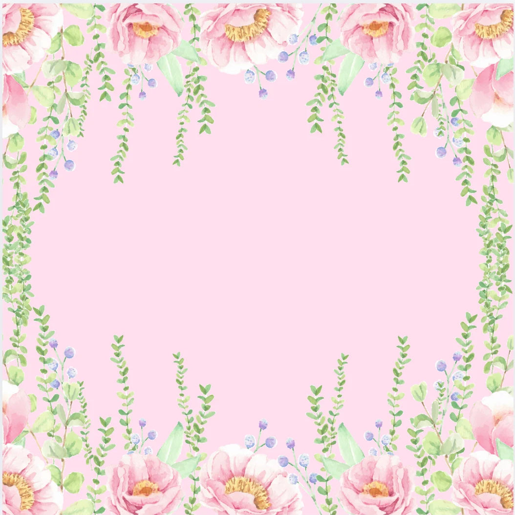 Pink Floral Playing Mat