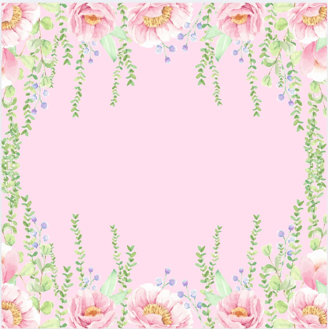 Pink Floral Playing Mat