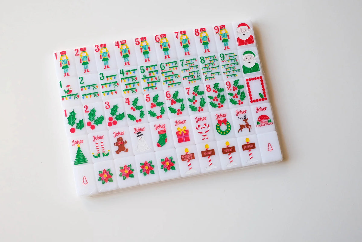 The Christmas Line Mahjong Tiles