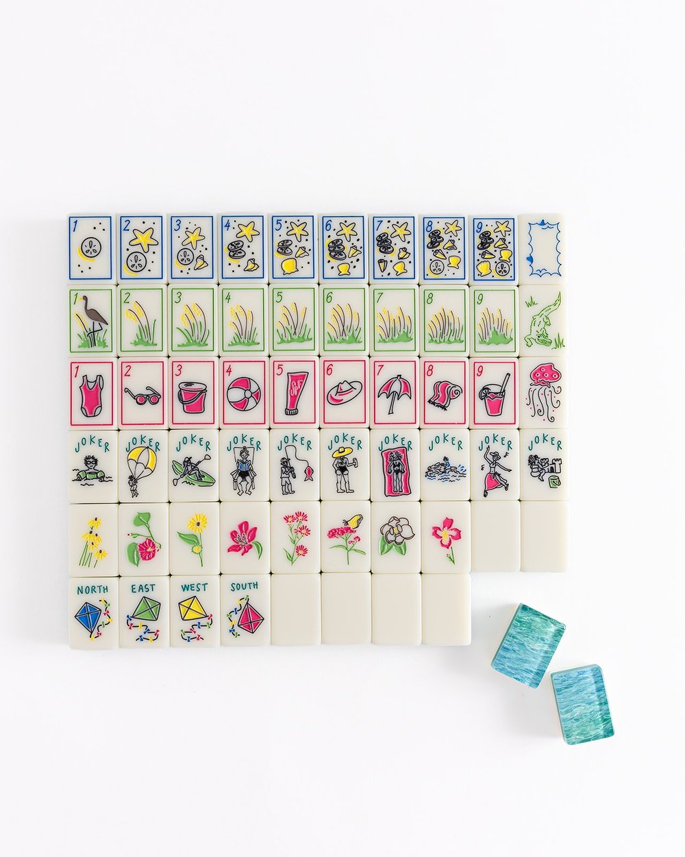 Emerald Coast Mahjong Tile Set