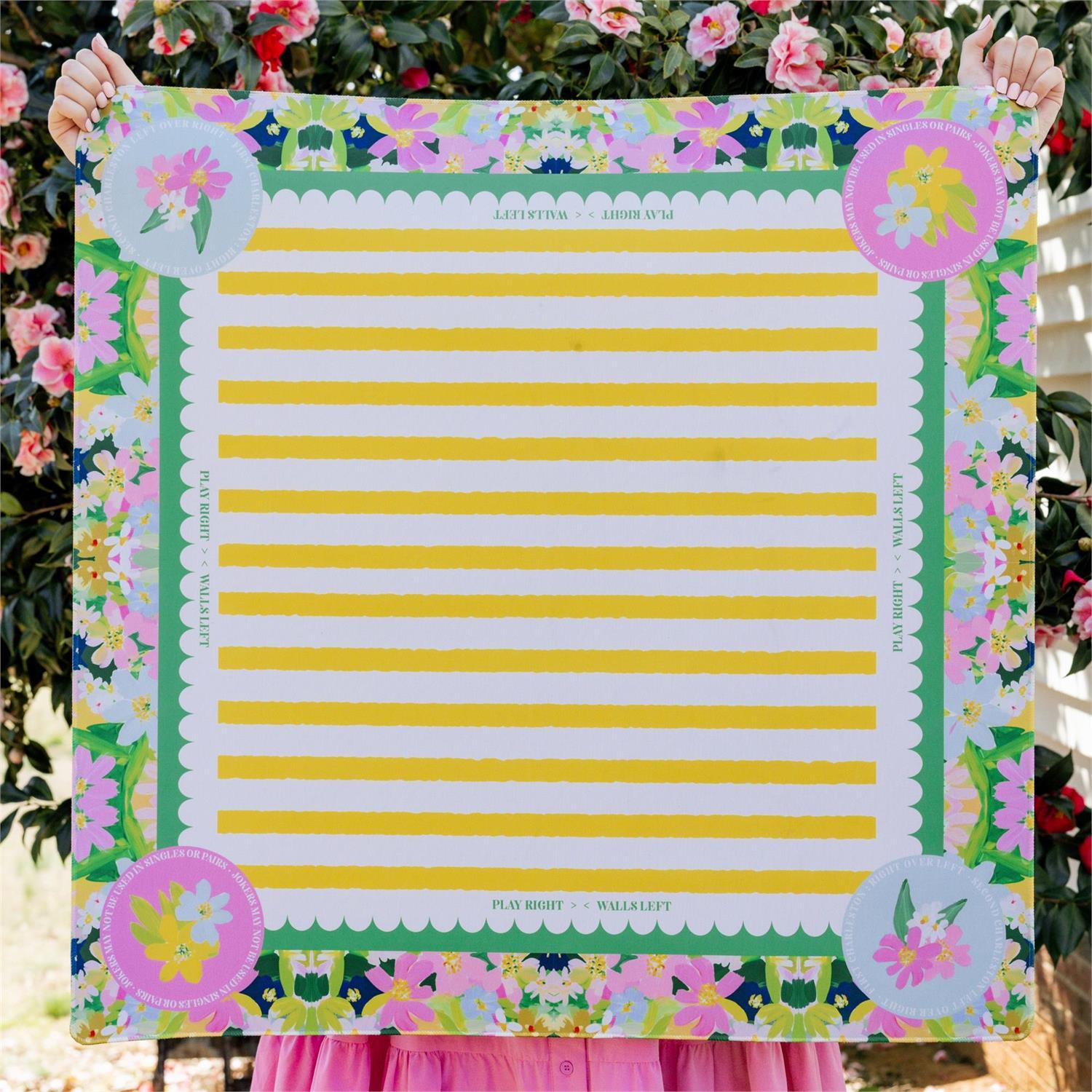 Garden Party Mahjong Table Mat