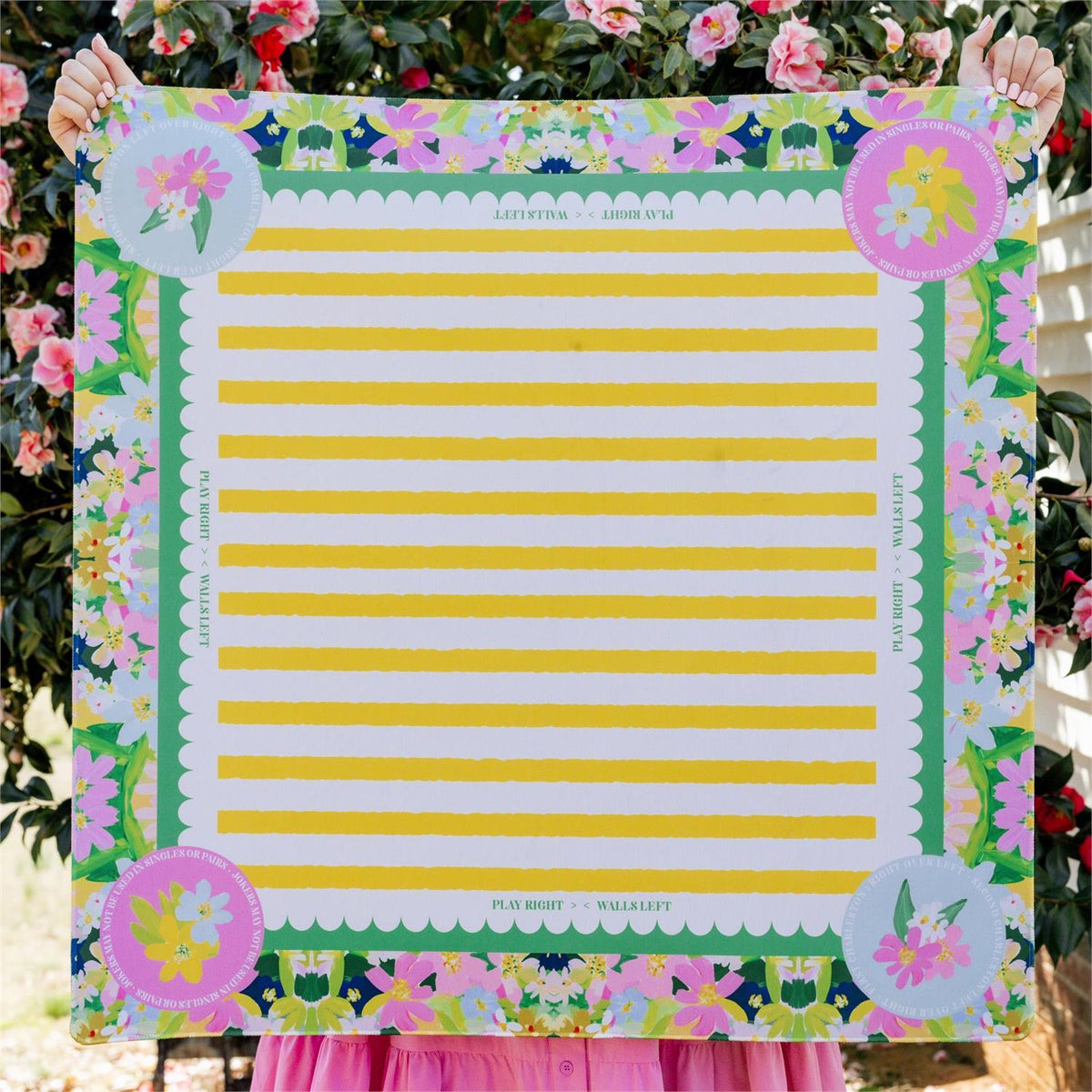 Garden Party Mahjong Table Mat