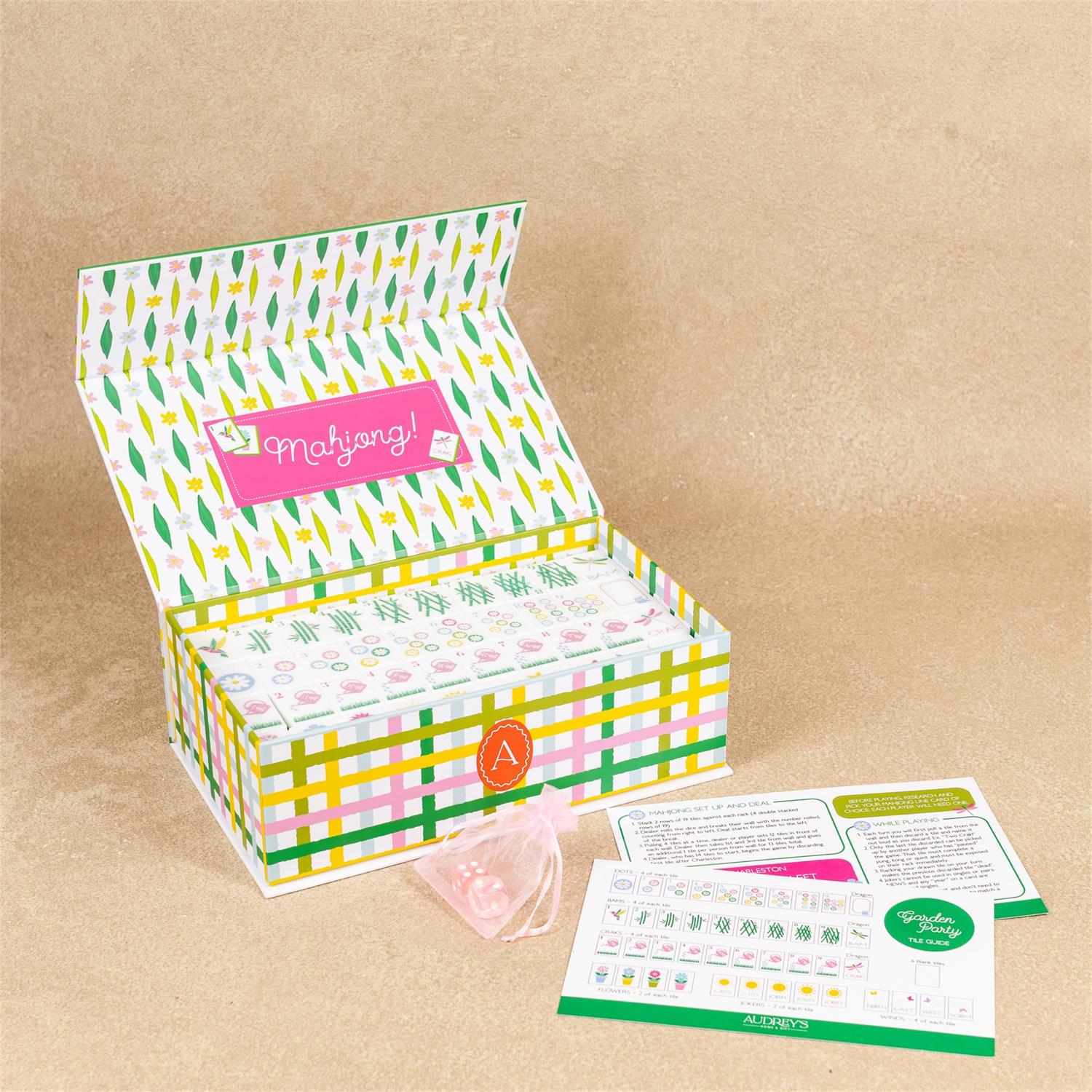 Garden Party Mahjong Set 160 Tiles