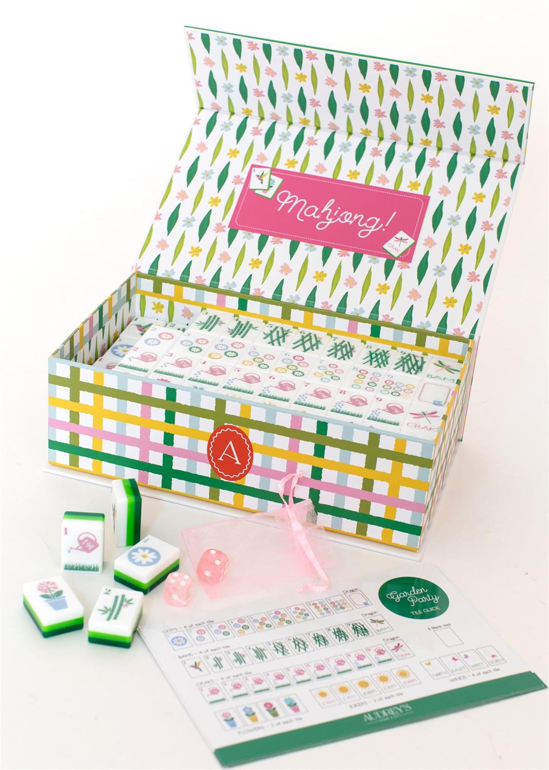Garden Party Mahjong Set 160 Tiles