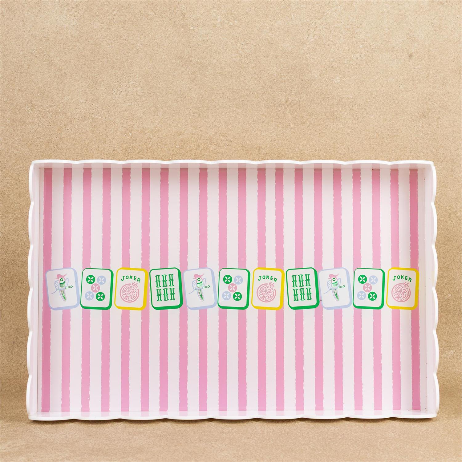 Garden Party Mahjong Tray