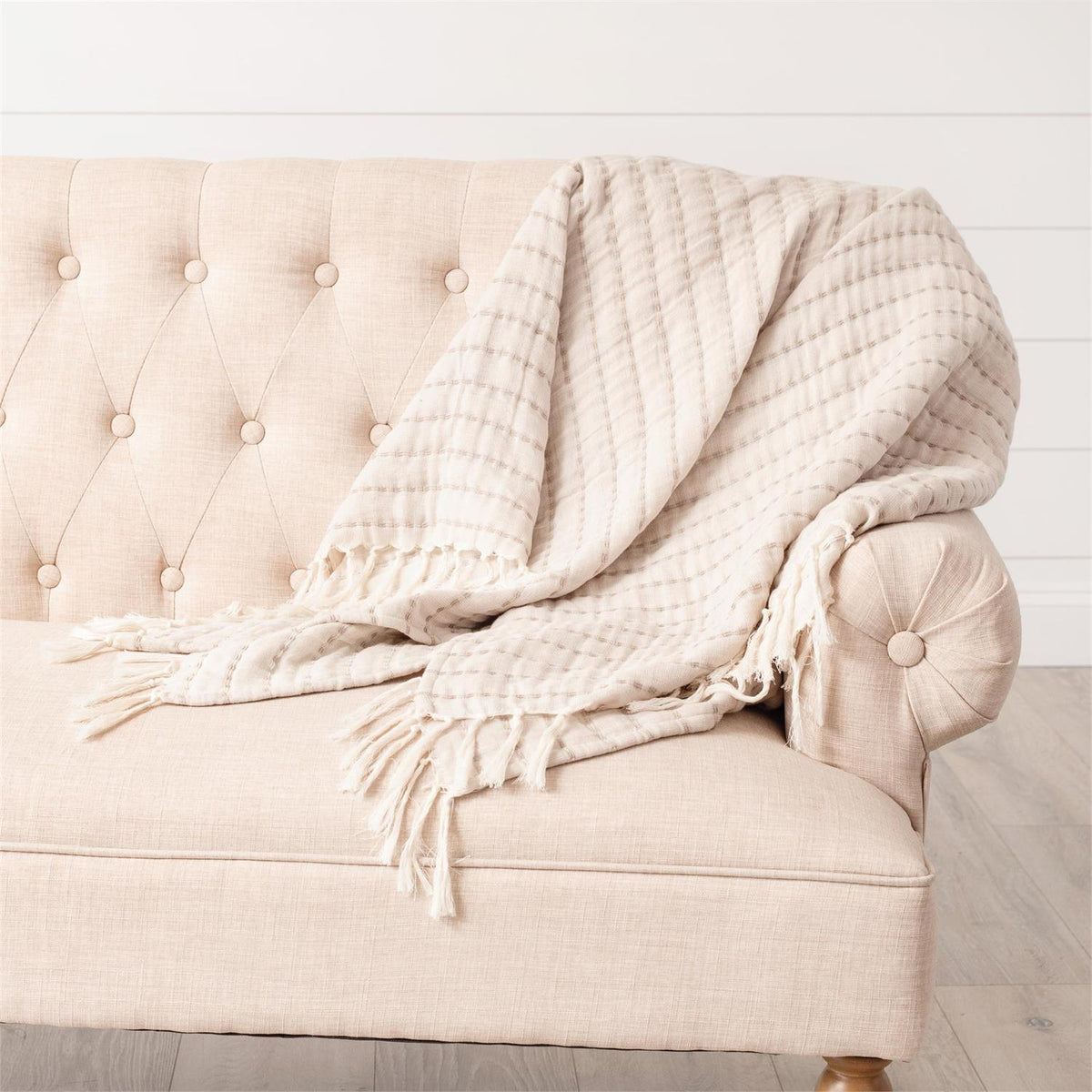 Throw - Double Weave Striped