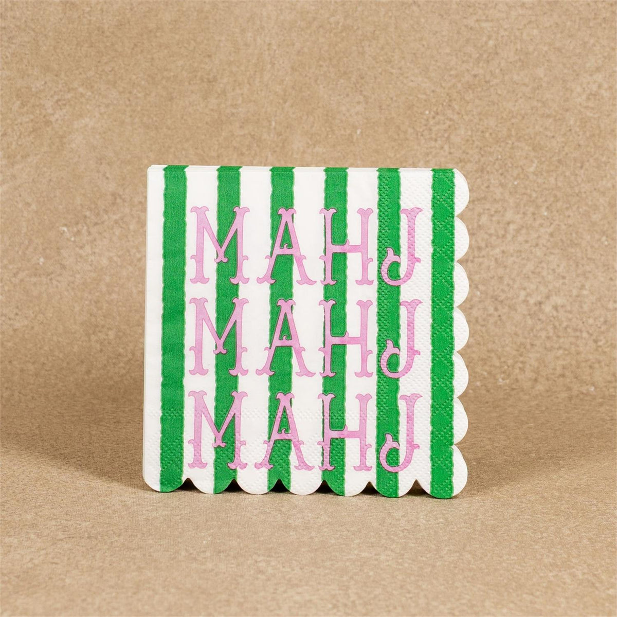 Paper Beverage Napkins - Mahj Mahj Mahj - 16 Ct