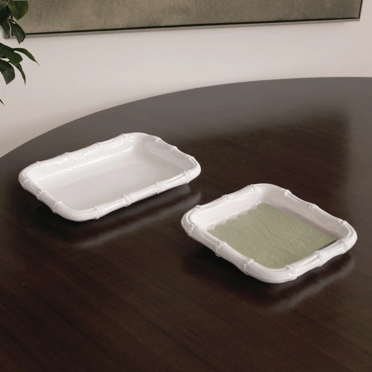 VIDA Bamboo Beverage Napkin Holder (White)