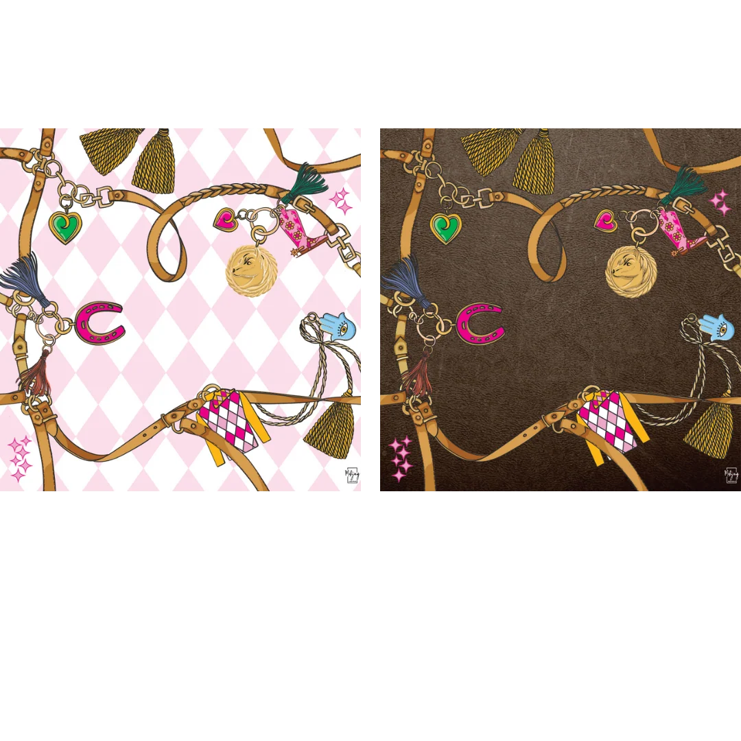 Double Sided Mat - Double the Fun/Year of the Horse - Harlequin