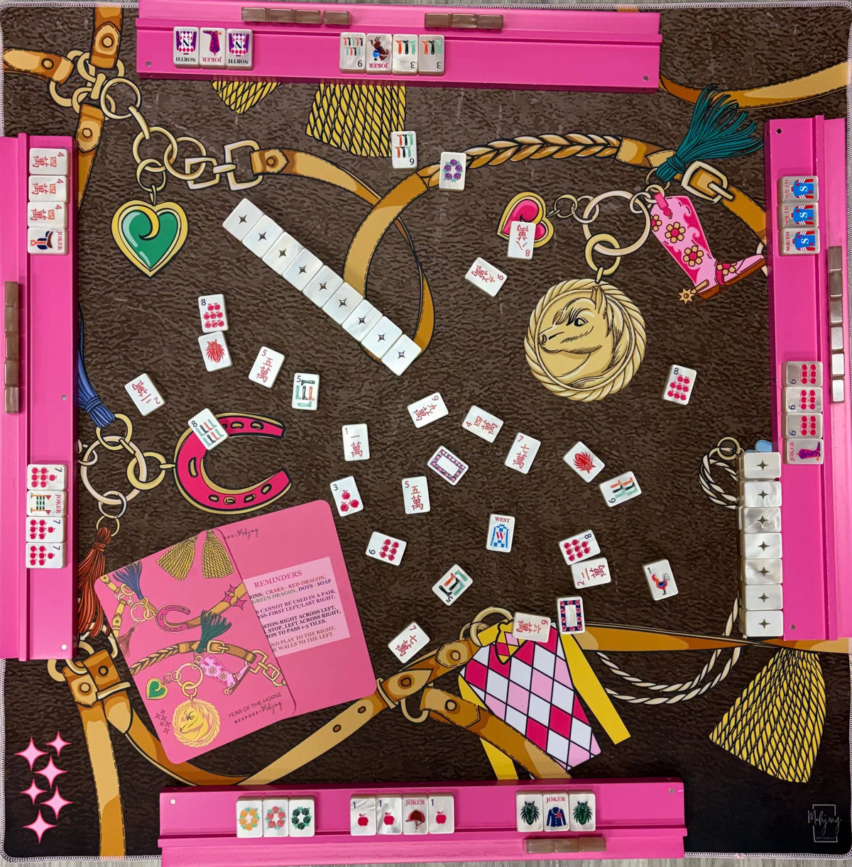 Double Sided Mat - Double the Fun/Year of the Horse - Harlequin