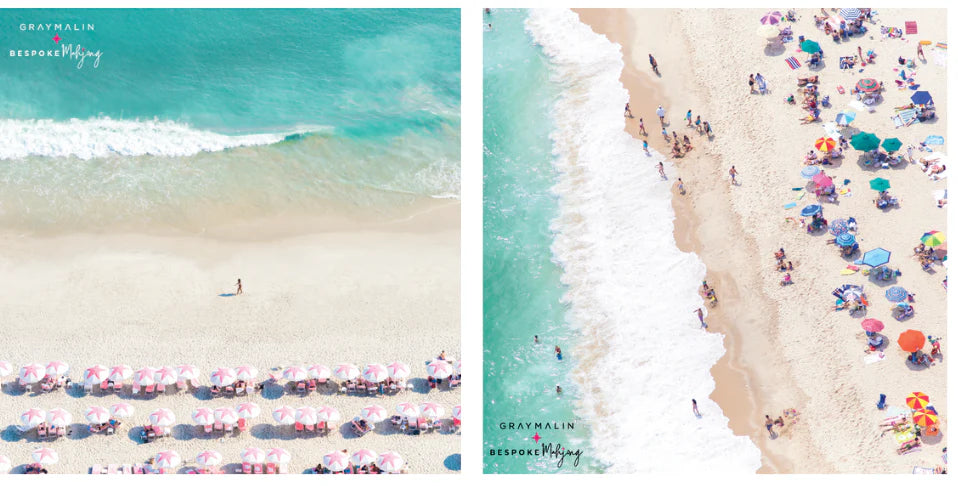 Bespoke X Gray Malin DOUBLE-SIDED MAT | Double the Fun/Gray Malin Beach Club Mat