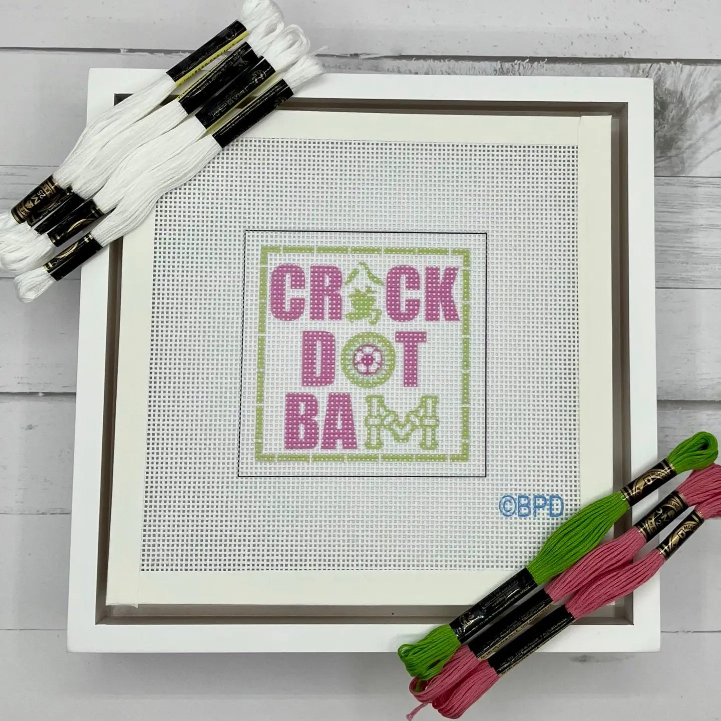Crack Dot Bam Needlepoint Design (Mahjong)