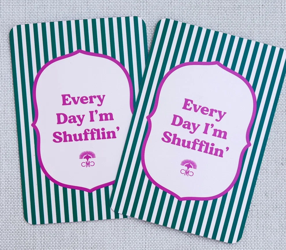 Mahjong Shufflers - Hot Pink & Green