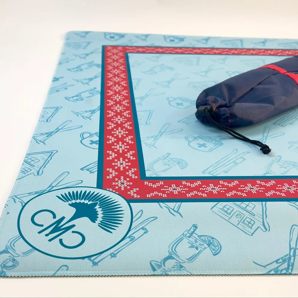 Ski Club Mat- Red Sweater Border
