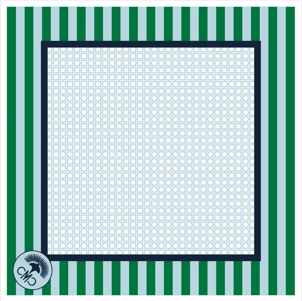 The Club Mat – Blue/Green Stripe