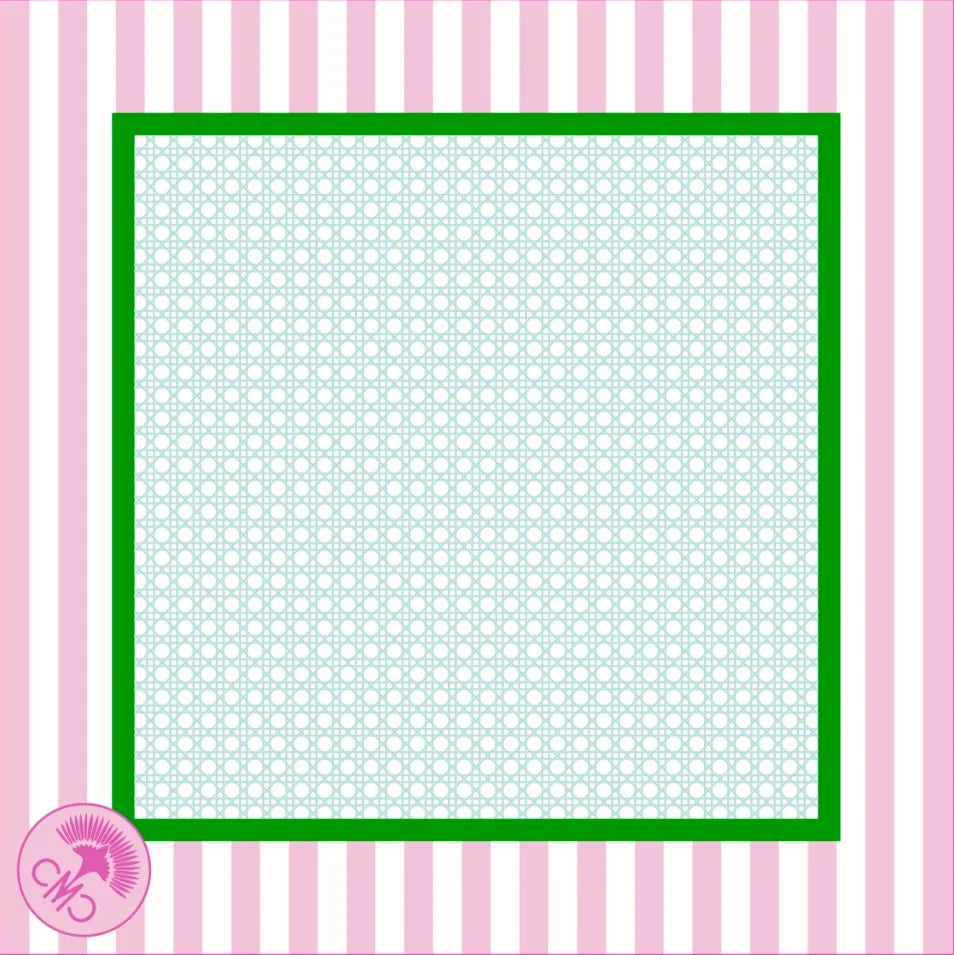 The Club Mat – Pink/White Striped
