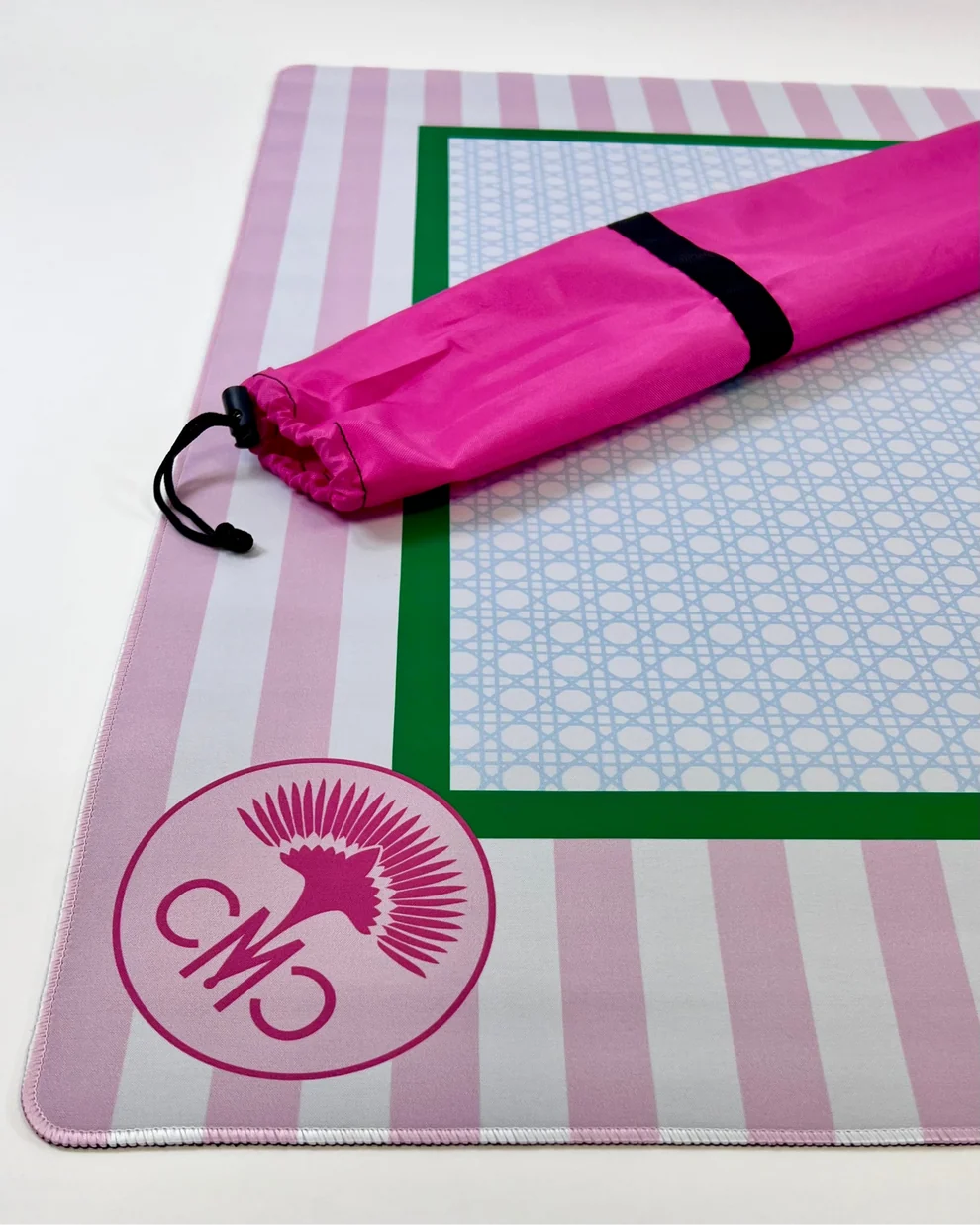 The Club Mat – Pink/White Striped