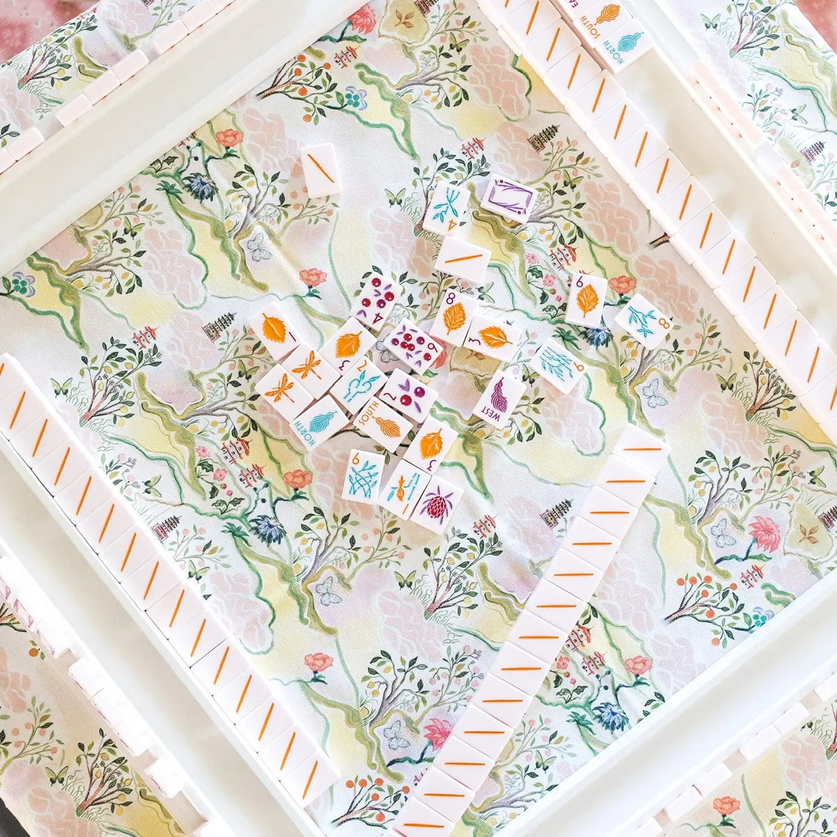 Scalloped Square Table Topper | Pink Pagoda