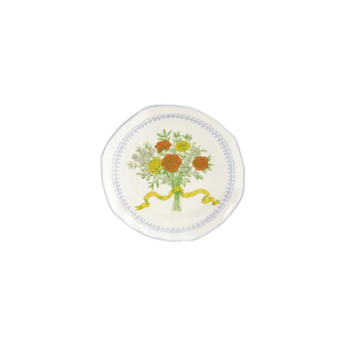 Stoneware Scalloped Plate