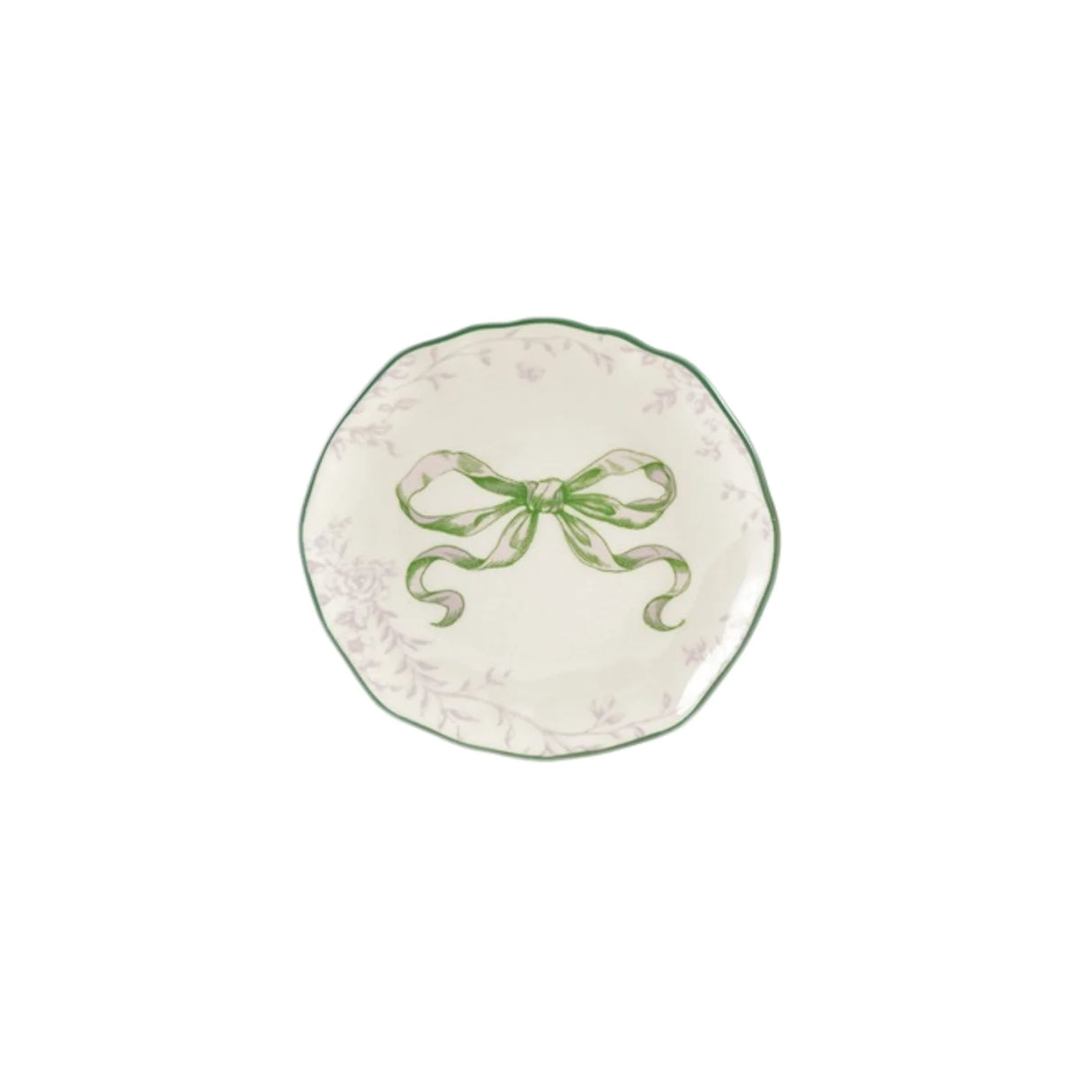 Stoneware Scalloped Plate