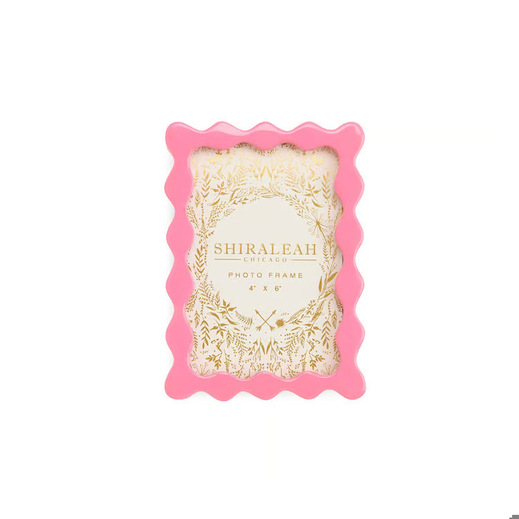 Poppy 4x6 Wave Picture Frame, Pink