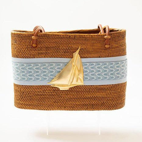 Large Charlotte - Blue Bell/Ocean Layer with XL Sailboat