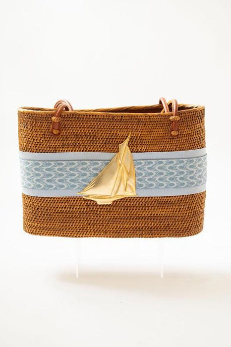 Large Charlotte - Blue Bell/Ocean Layer with XL Sailboat