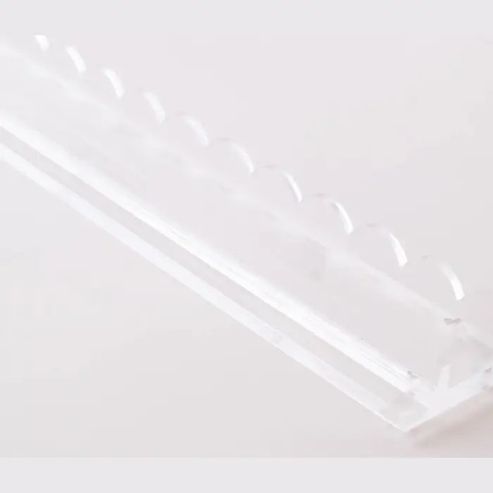 20" Clear Acrylic Scalloped Mahjong Rack & Pushers | Premium American Mahjong Rack Set