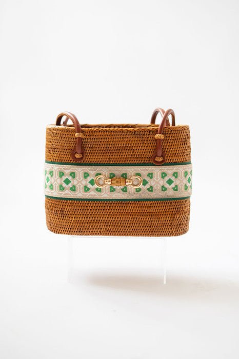 Medium Charlotte - Hunter/Kerry Layer with Bamboo Toggle