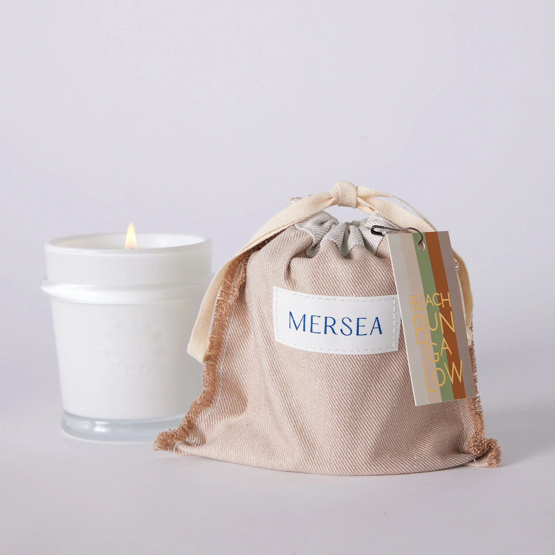 Beach Bungalow Sandbag Candle