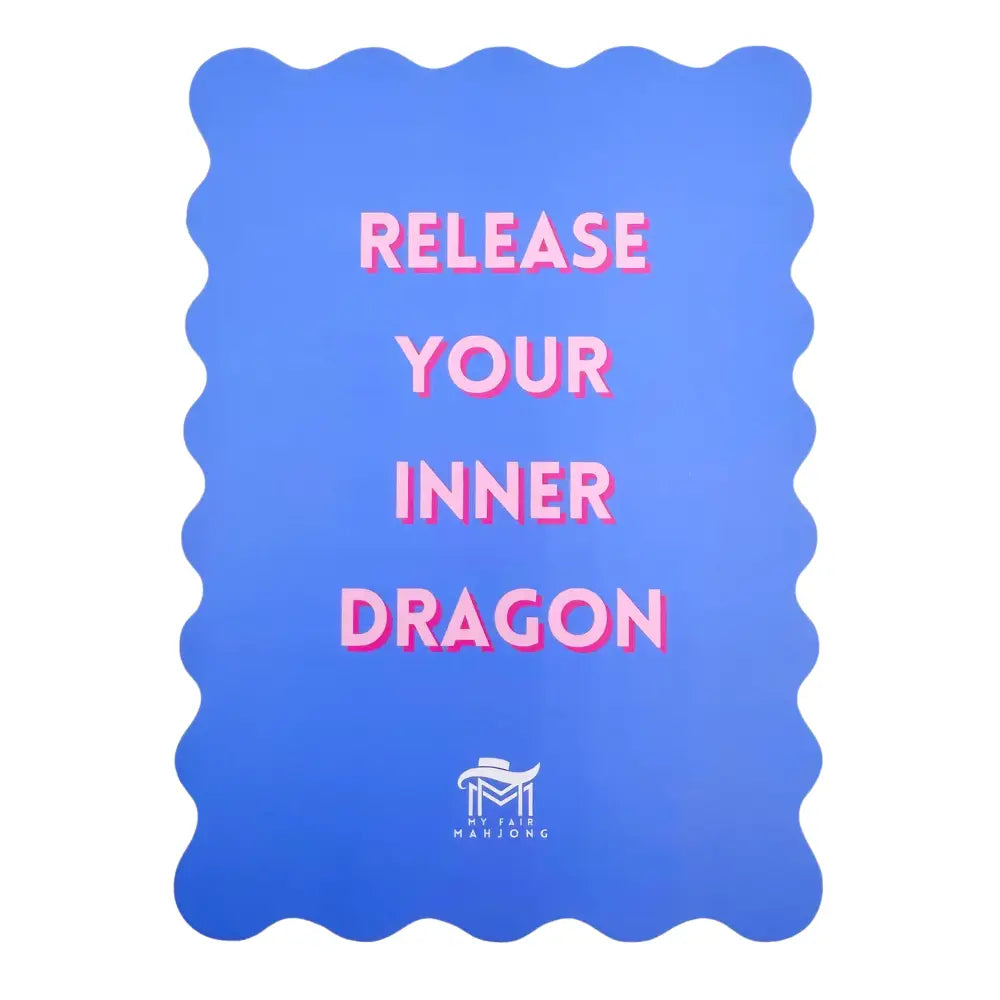 Mahjong Shuffle Card  |  Scalloped Edges & Bright Colors  |  Sized To Store with Mahjong League Cards