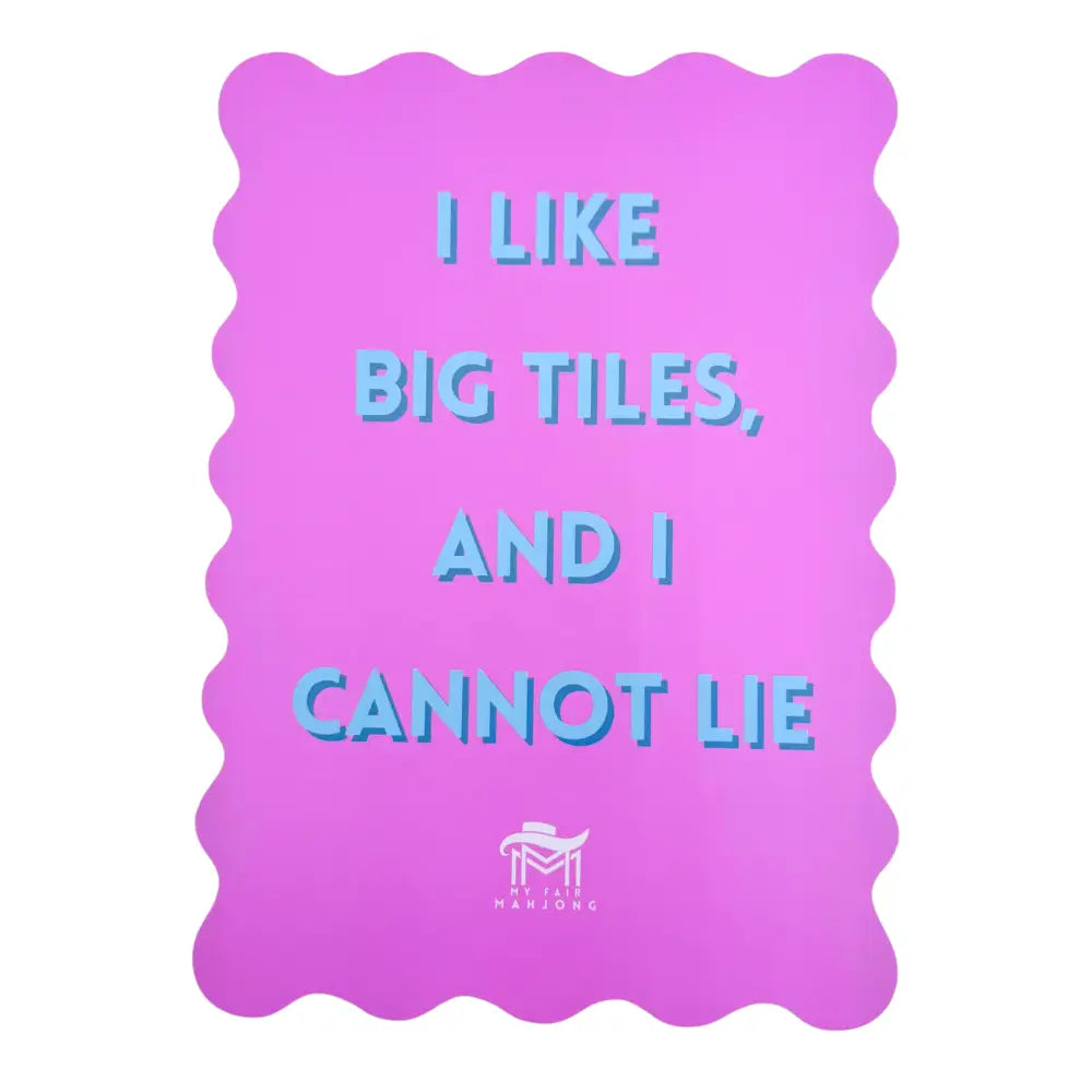 Mahjong Shuffle Card  |  Scalloped Edges & Bright Colors  |  Sized To Store with Mahjong League Cards