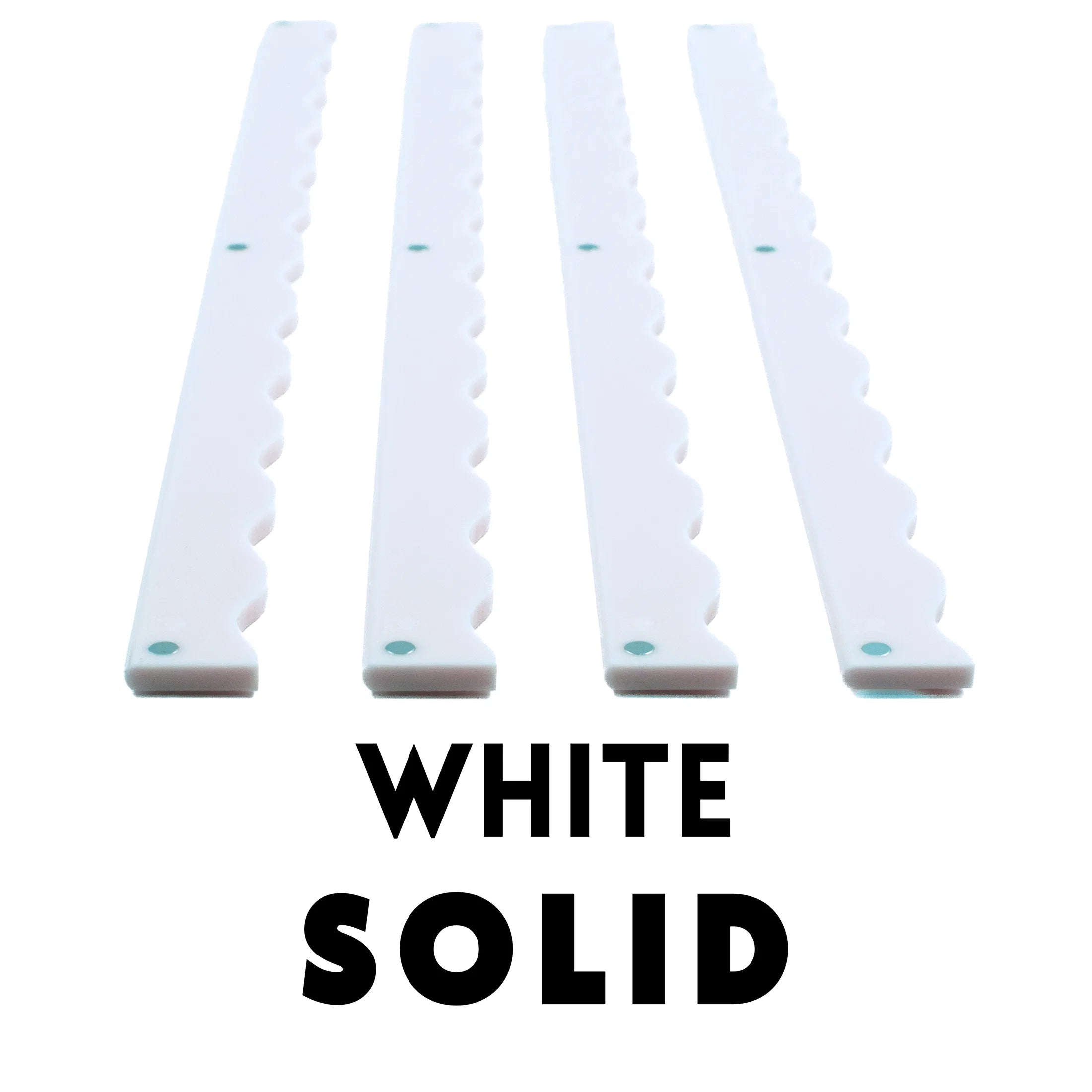 Mahjong Rack Pusher Add On Magnetic - Solid Wavy White