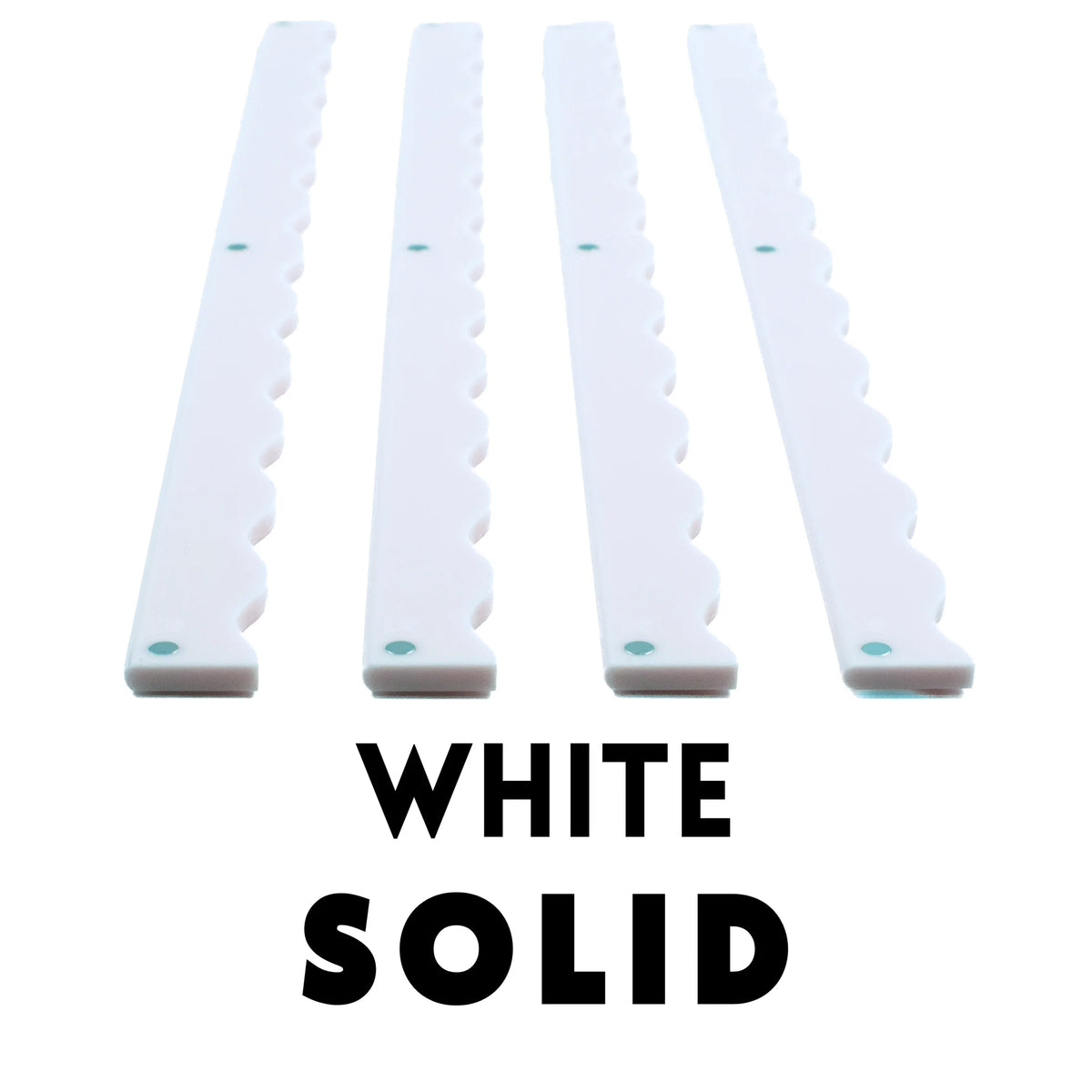 Mahjong Rack Pusher Add On Magnetic - Solid Wavy White