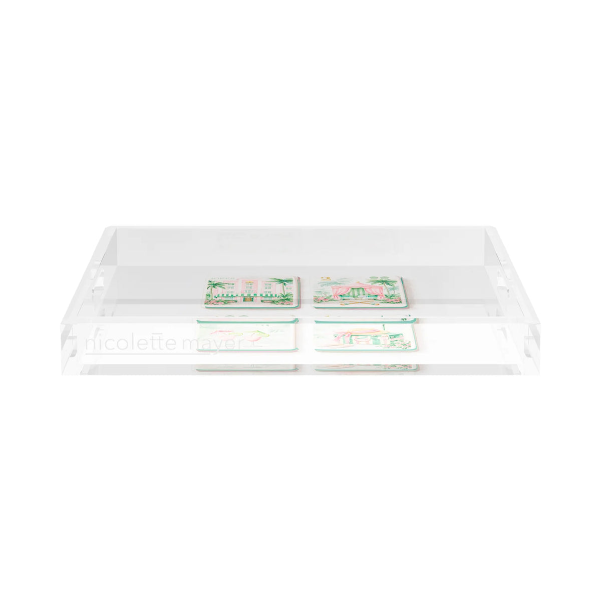 Palm Beach Theme Mahj Decorative Tray