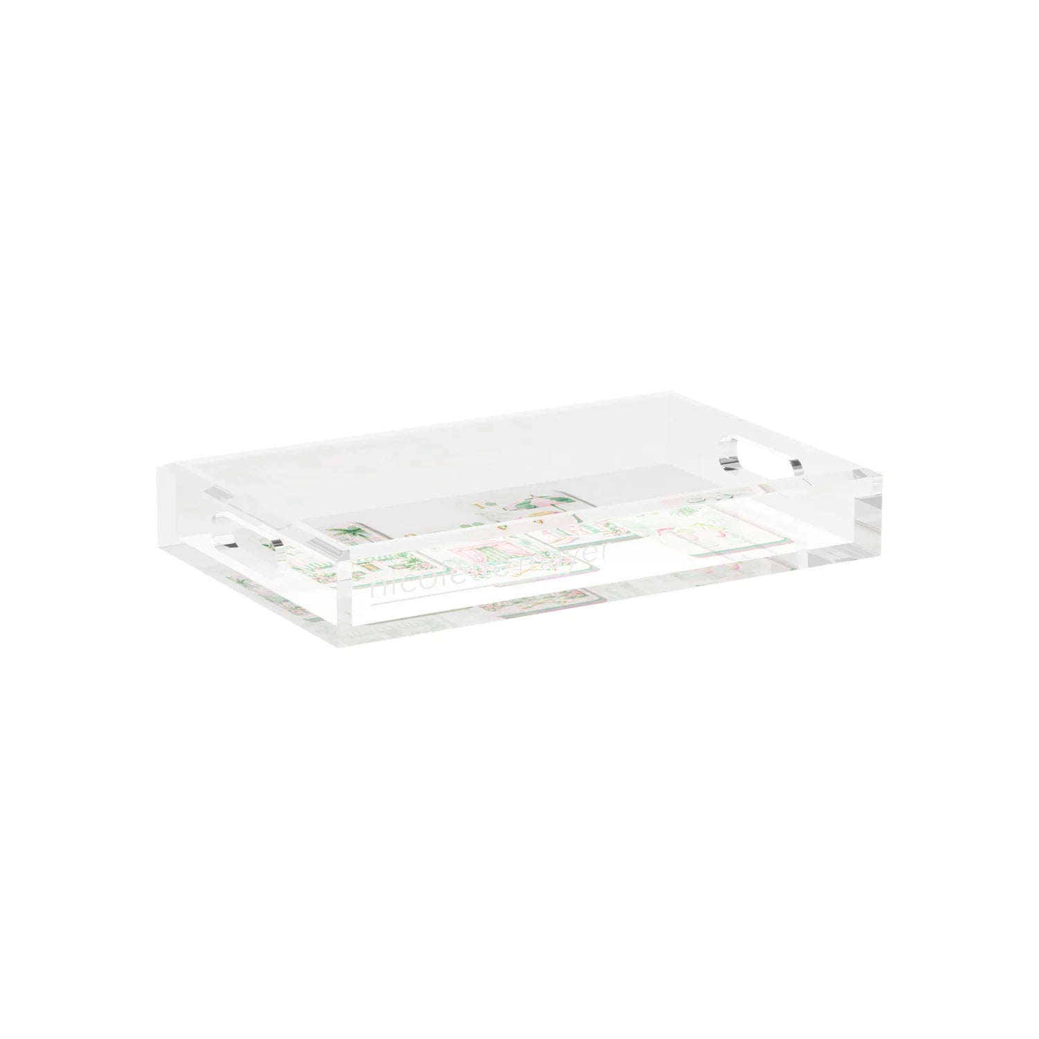 Palm Beach Theme Mahj Vanity Tray