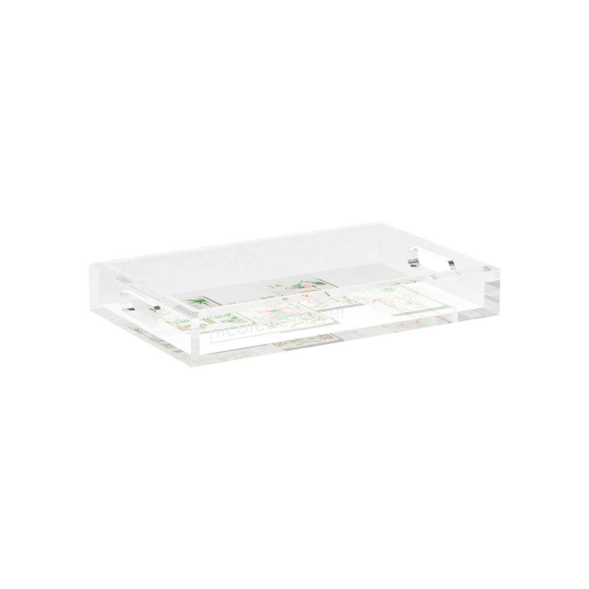 Palm Beach Theme Mahj Vanity Tray