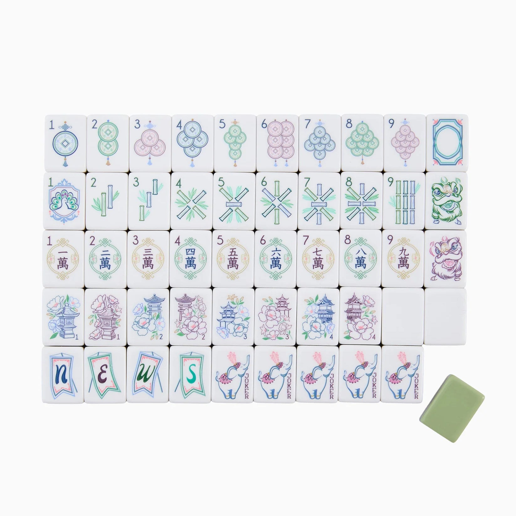 Willow Mahjong Tiles