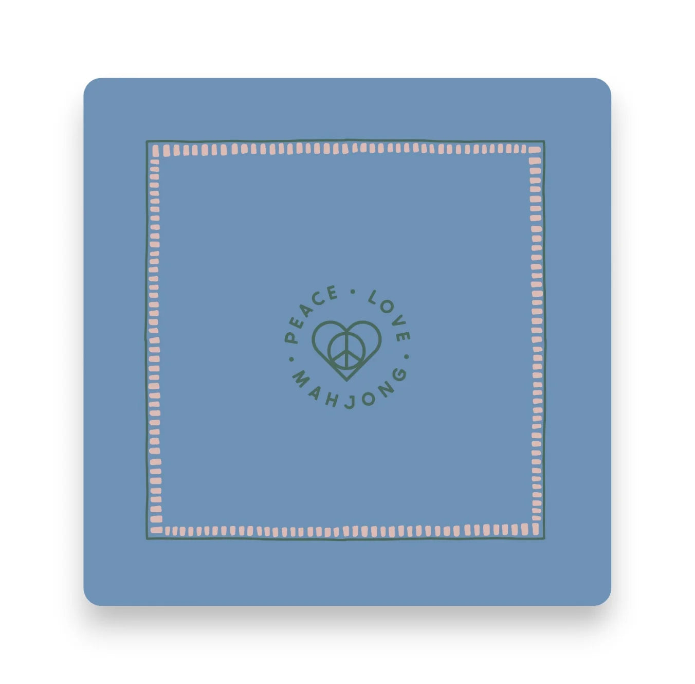 Mahjong Mats - Borders - French Blue