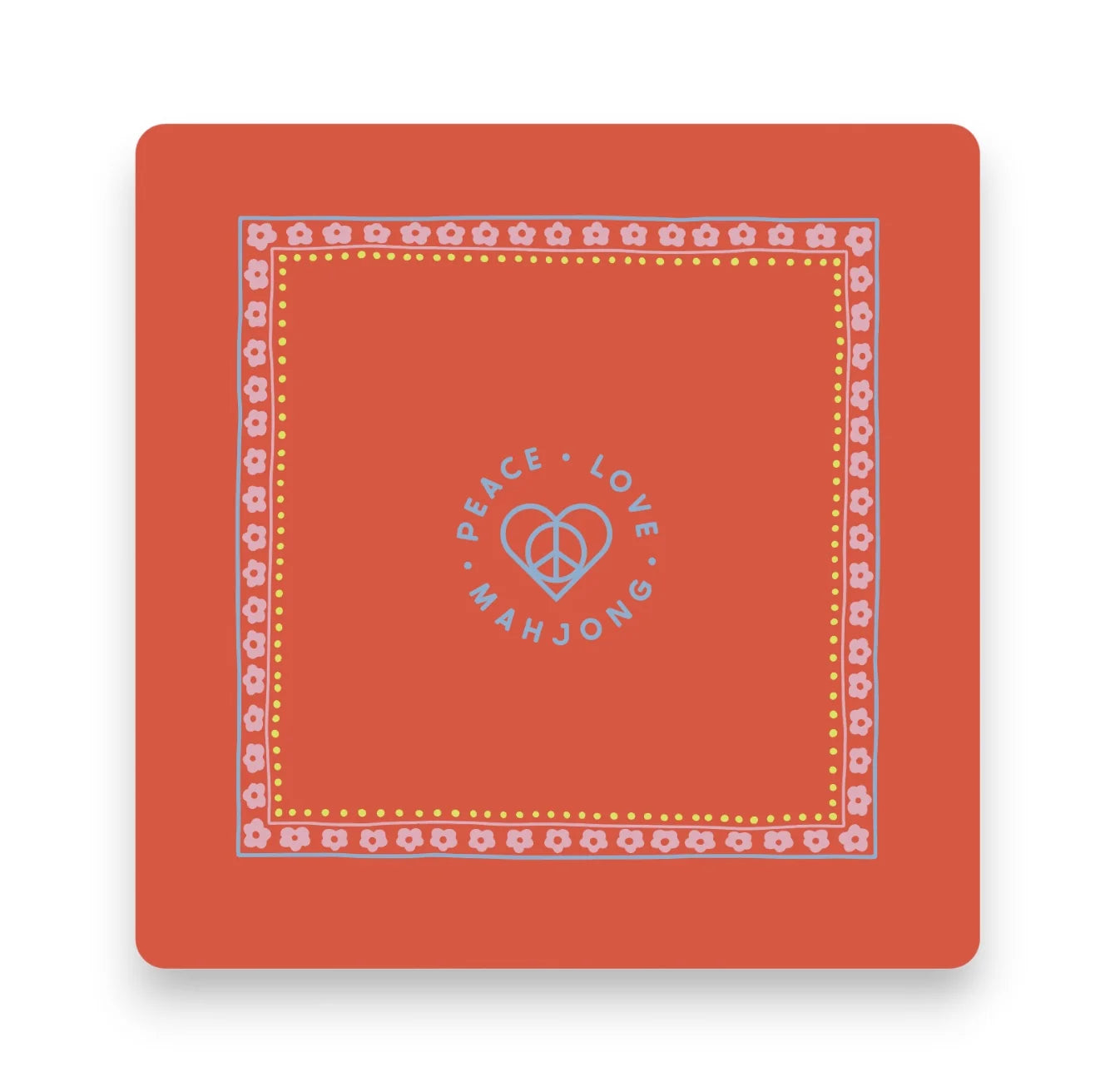 Mahjong Mats - Borders - Red