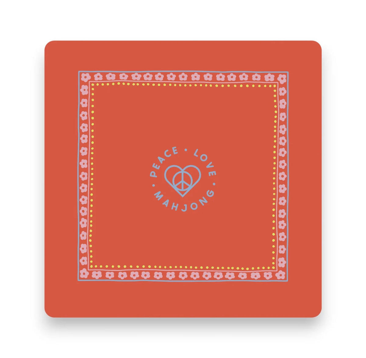Mahjong Mats - Borders - Red