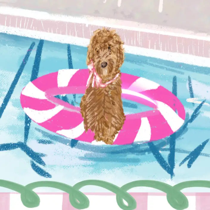 Pool Pawty-Mahjong Mat