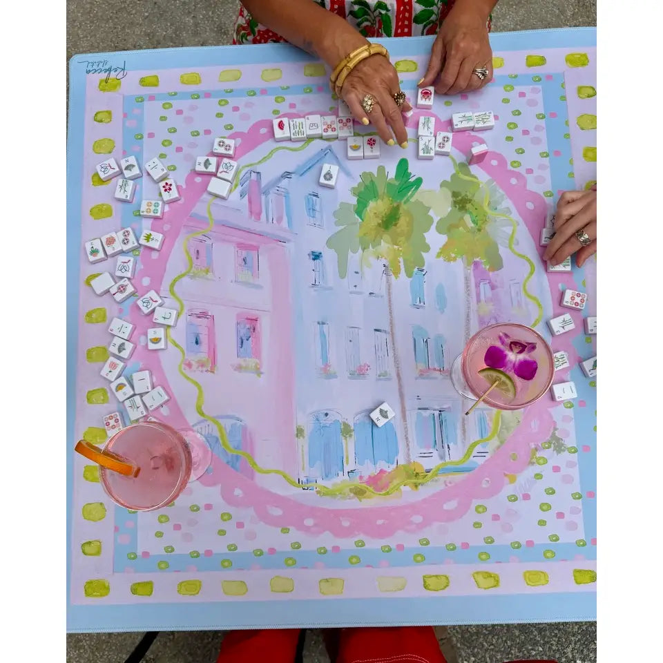 Rainbow Row-Mahjong Mat