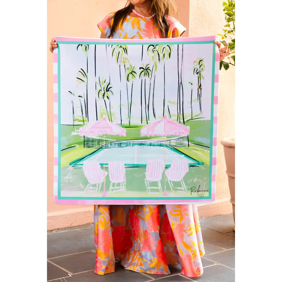 Tennis in Paradise-Mahjong Mat