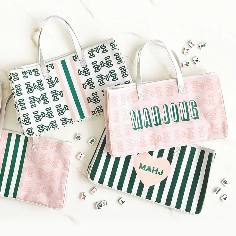 Mahjong Canvas Tote - Mahj Heart
