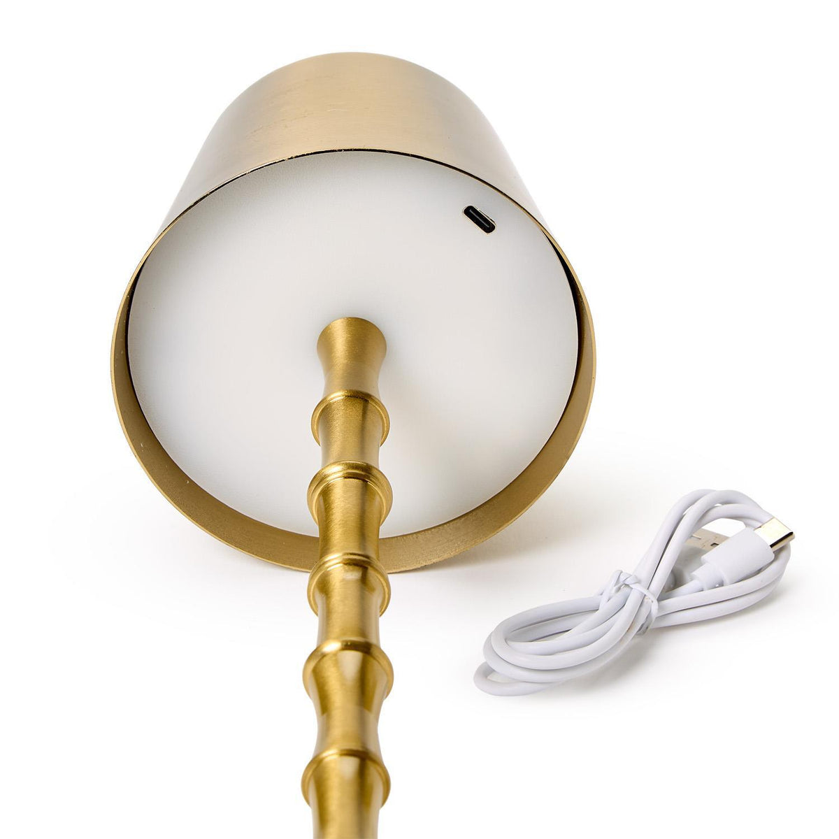 LED Portable Cordless  Bamboo Table Lamp in Gift Box