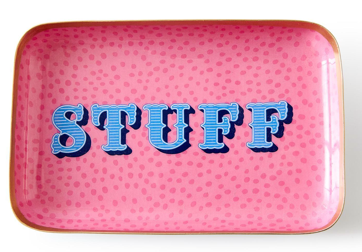 Wise Sayings Metal Trinket / Desk Trays with Sayings