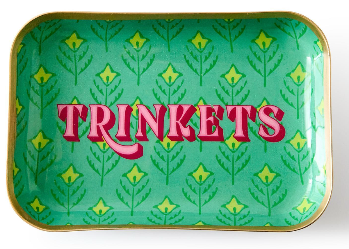 Wise Sayings Metal Trinket / Desk Trays with Sayings